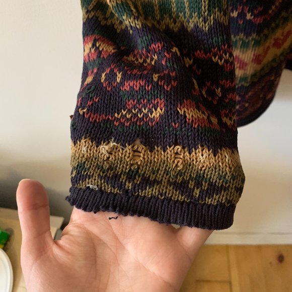 Vintage Fair Isle Knit Cardigan - Picture 5 of 5